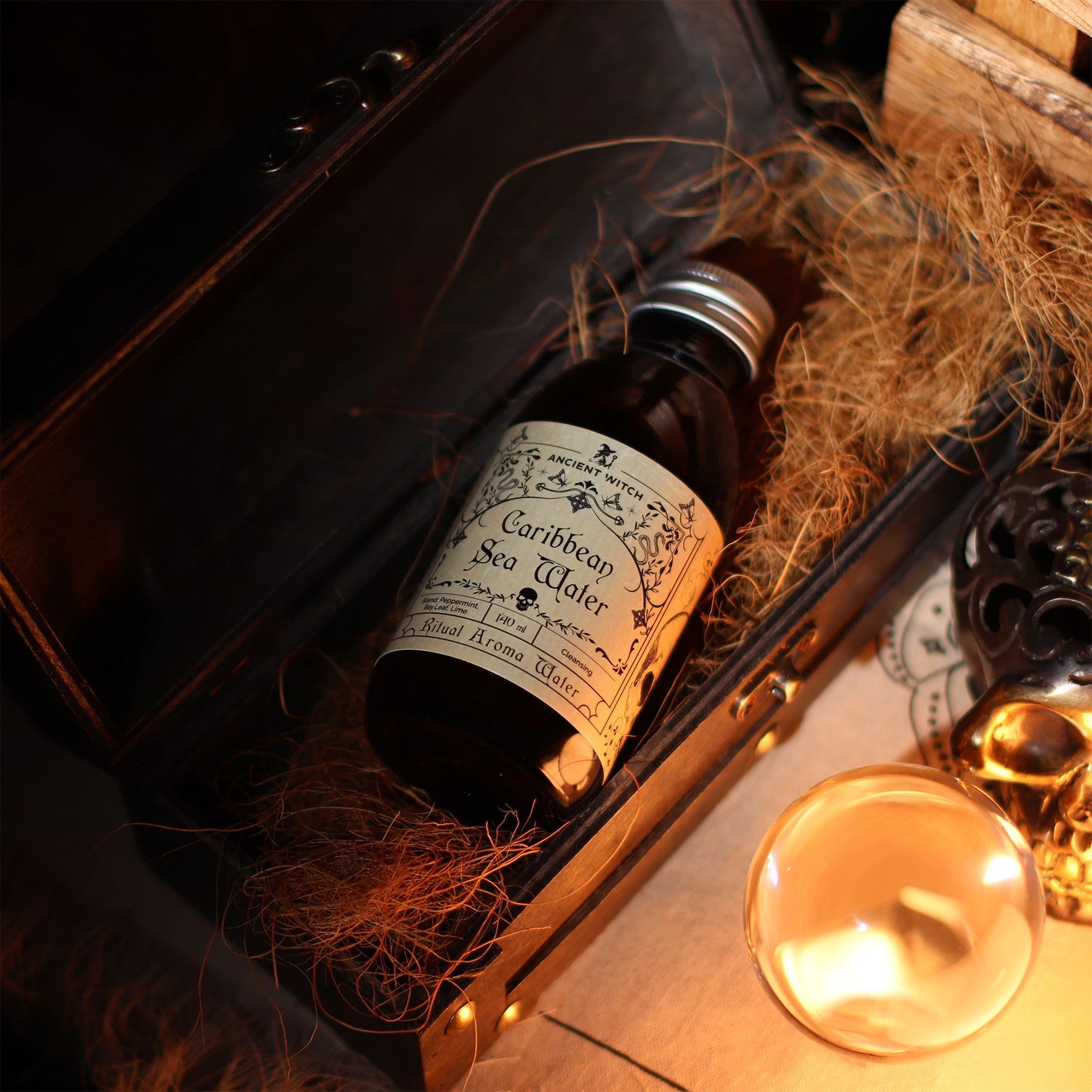 Agua ritual de bruja ancestral - Agua del Mar Caribe