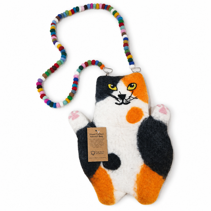 Whitney la bolsa de fieltro del gato plano