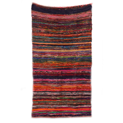 Alfombra Trapo Lujo Roja 150x90cm
