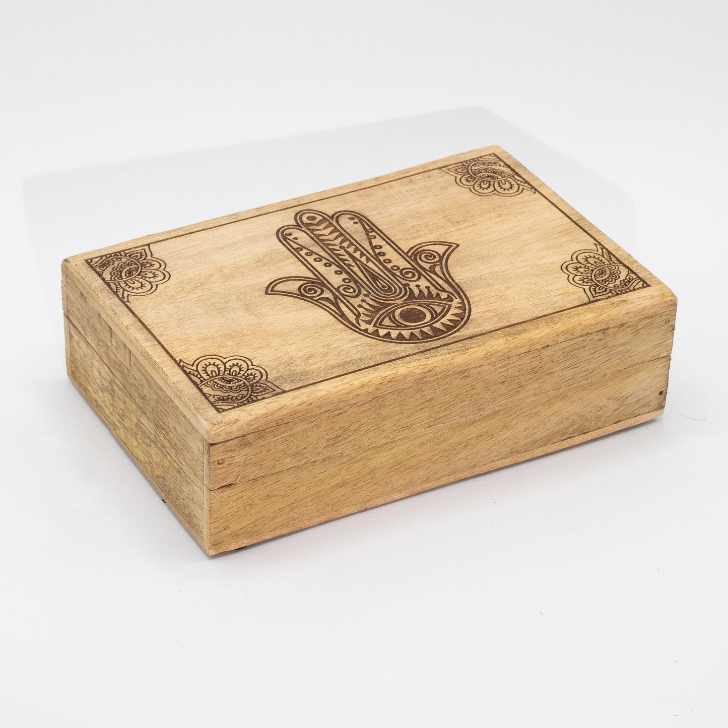 Grande boîte rectangulaire 21,5x14x6,3cm - Hamsa Noir
