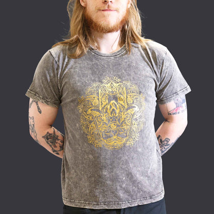T-shirt Nomad Sari Large - Hamsa - Gris foncé