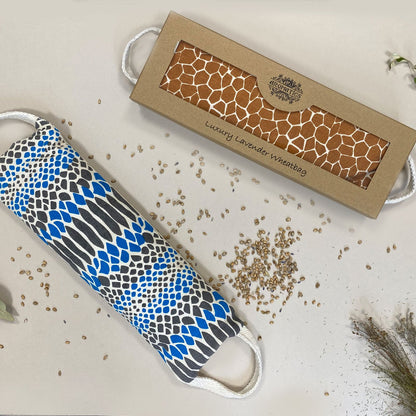 Bolsa de Trigo de Lavanda en Caja de Regalo - Víbora Azul