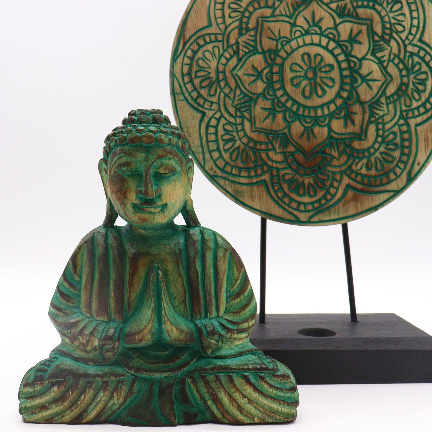 Feng Shui Buddha Set - Mandala - Grün