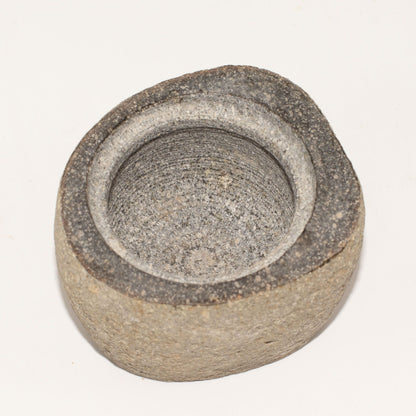 Jardinière en pierre de rivière naturelle pour enracinement - Petite (environ 9x7cm)