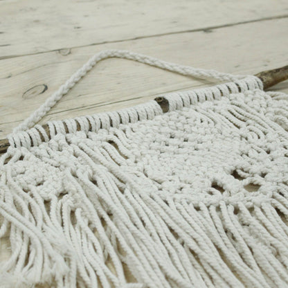 Tapiz Macramé Hogar y Corazón