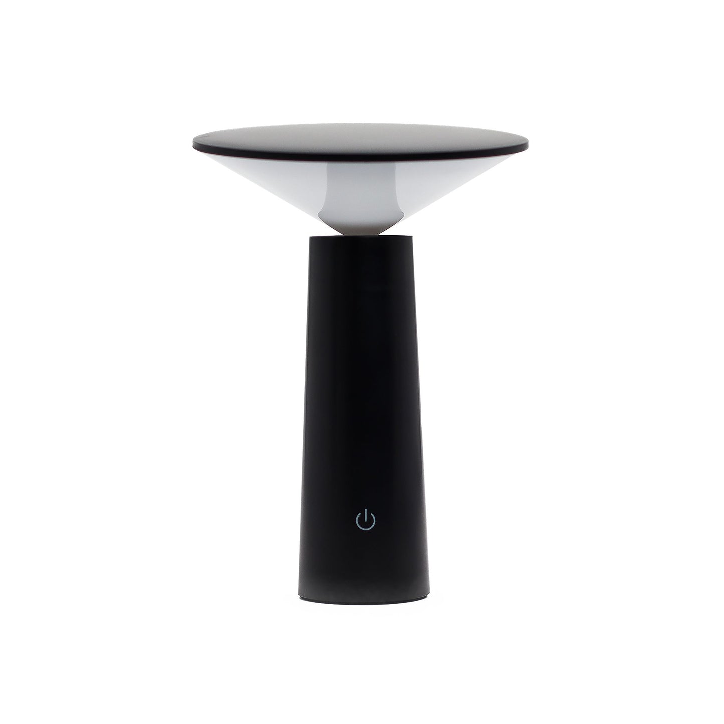 Touch-Lampe – verstellbarer schwarzer Pilz – USB-Musterlicht (C) – wiederaufladbar (2000 Watt)