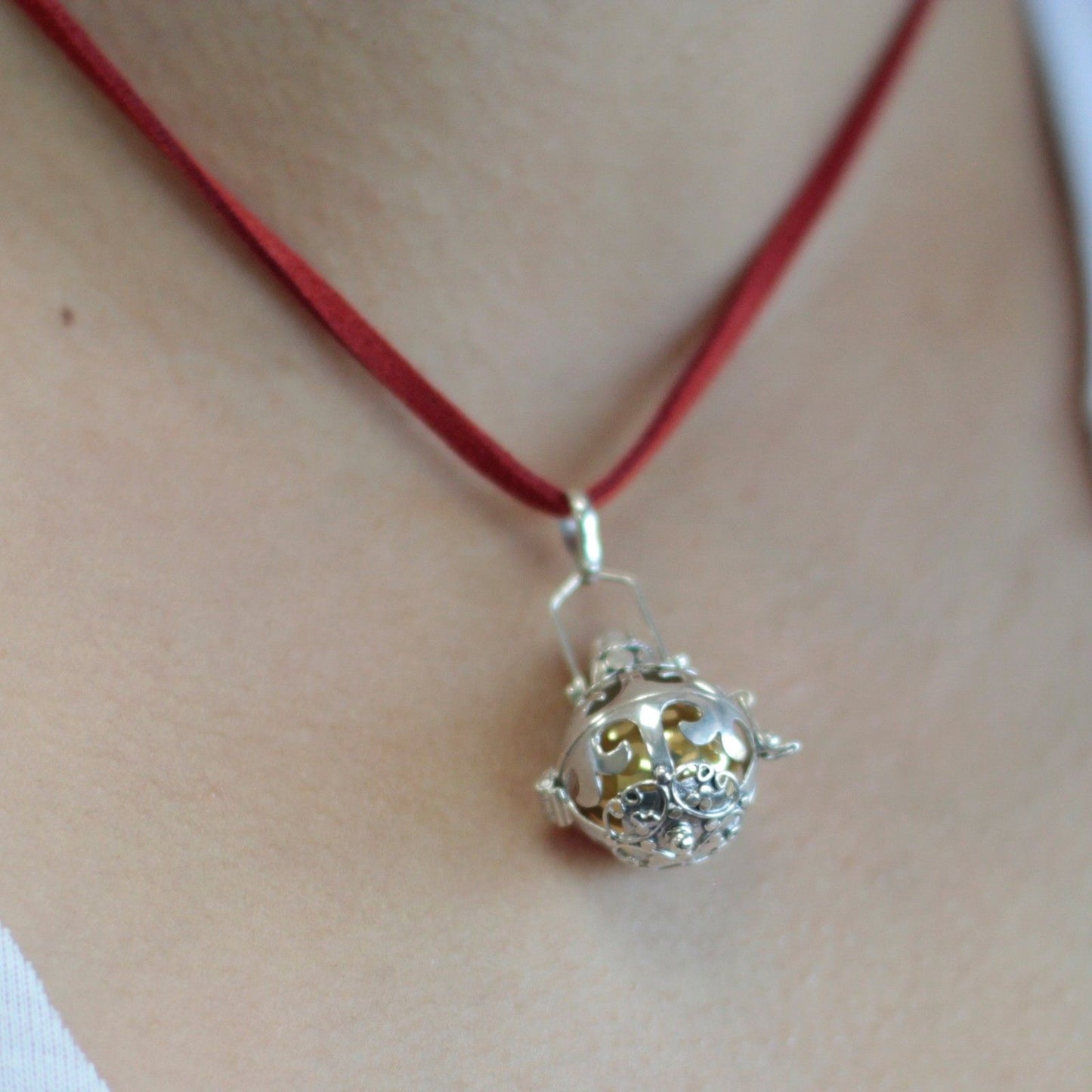 Silberner Glockenengel - Magie - 18mm