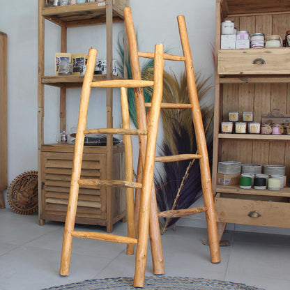 Escalera Mediana de Teca - 1.2m - Natural
