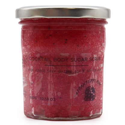Exfoliante corporal de azúcar perfumado - Ron de fresa 300g
