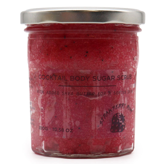 Exfoliante corporal de azúcar perfumado - Ron de fresa 300g