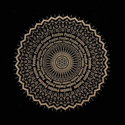 Extra große Tragetasche (38 x 15 x 43 cm), Schokoladenfarbe 14 oz - Chakra der Freiheit