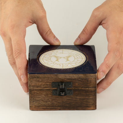 Pequeña caja esmaltada - Géminis