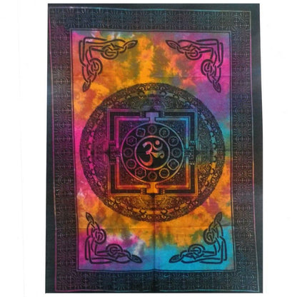 Arte Pared Algodón Sagrado OM