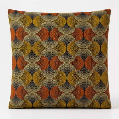 Funda de cojín clásica - Remolino urbano - 60x60 cm - Estilo Jumbo
