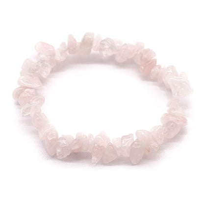 Bracelet de bombe de bain avec pierres précieuses en quartz rose