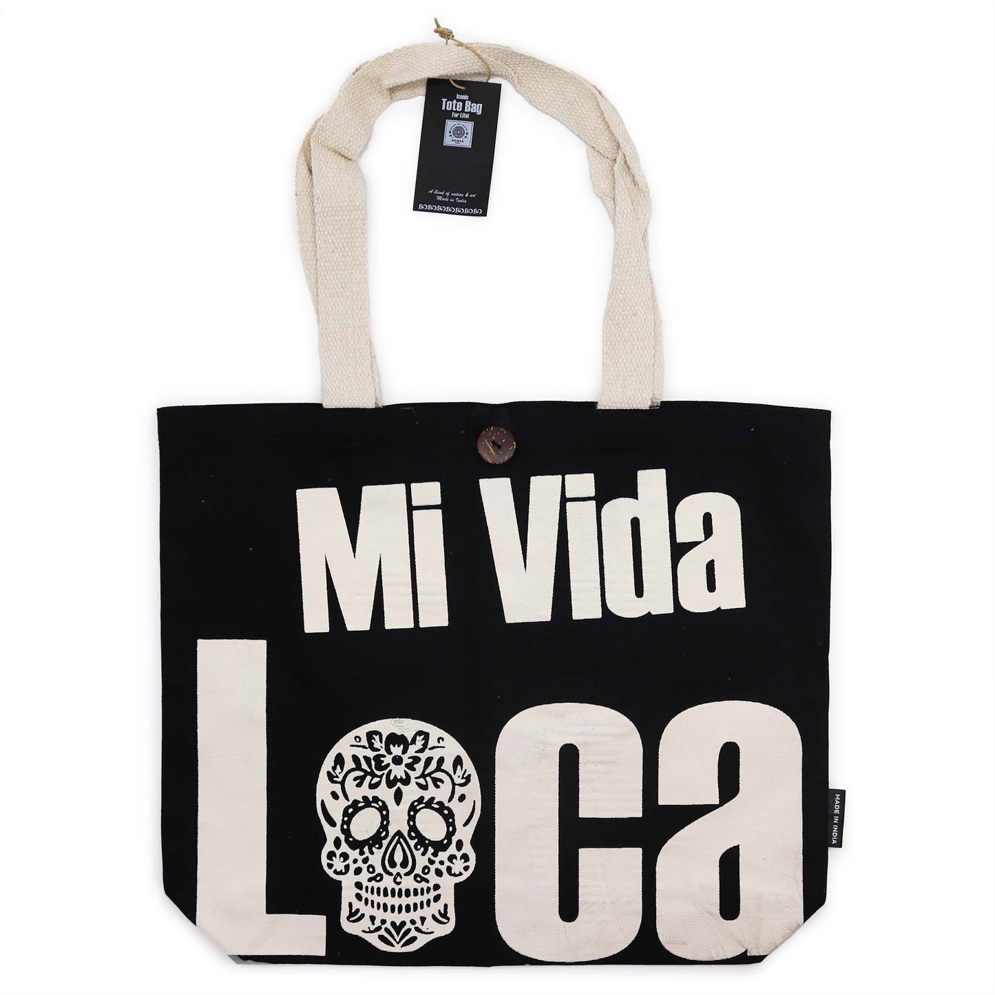 Bolso Básico Icónico - Mi Vida Loca - Negro natural 10 oz (36 x 43 x 10 cm)