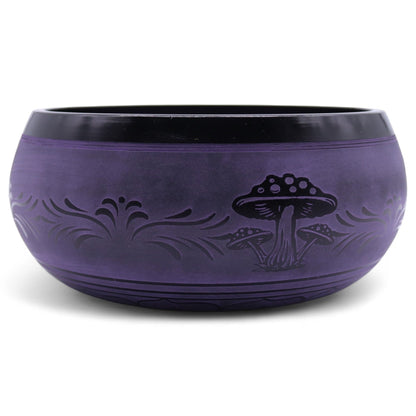 Bol chantant tibétain en forme de champignon - Purple Haze (23x10,5 cm, 1,3 kg)