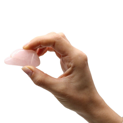 24 x L Tumble Stones - Cuarzo Rosa
