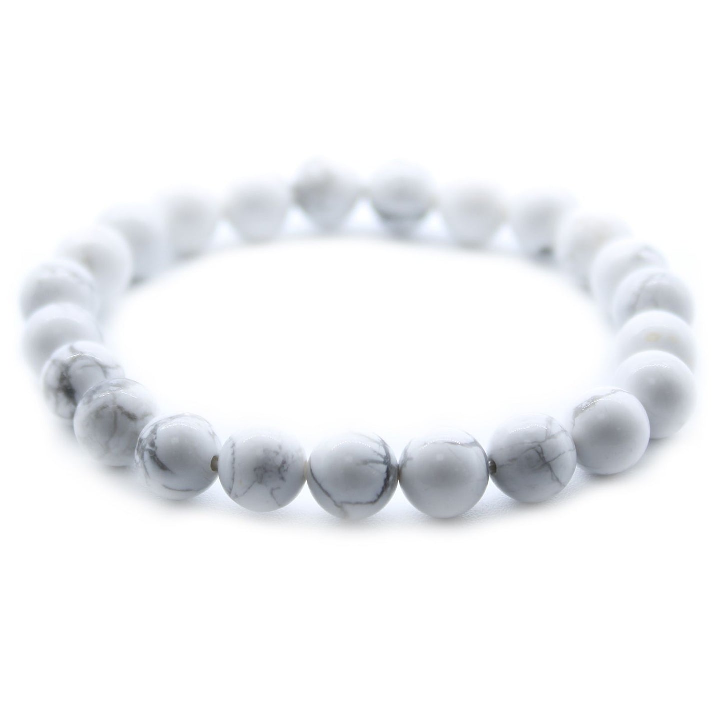 Brazalete de Energía Jaspe Blanco 8mm
