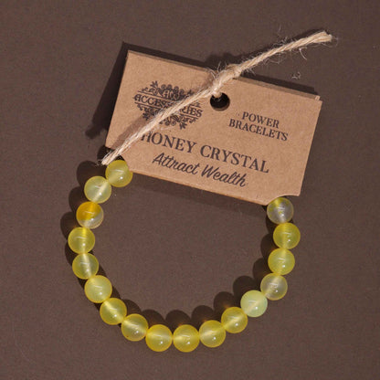 Brazalete de Energía Cristal de Miel 8mm