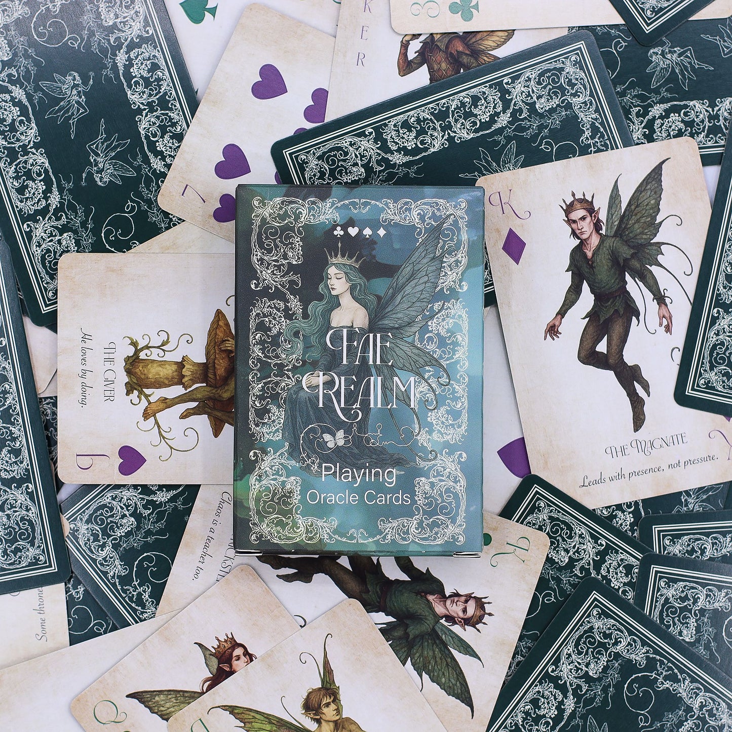 Reino de las Hadas: Cartas para jugar y de oráculo – Tema de hadas