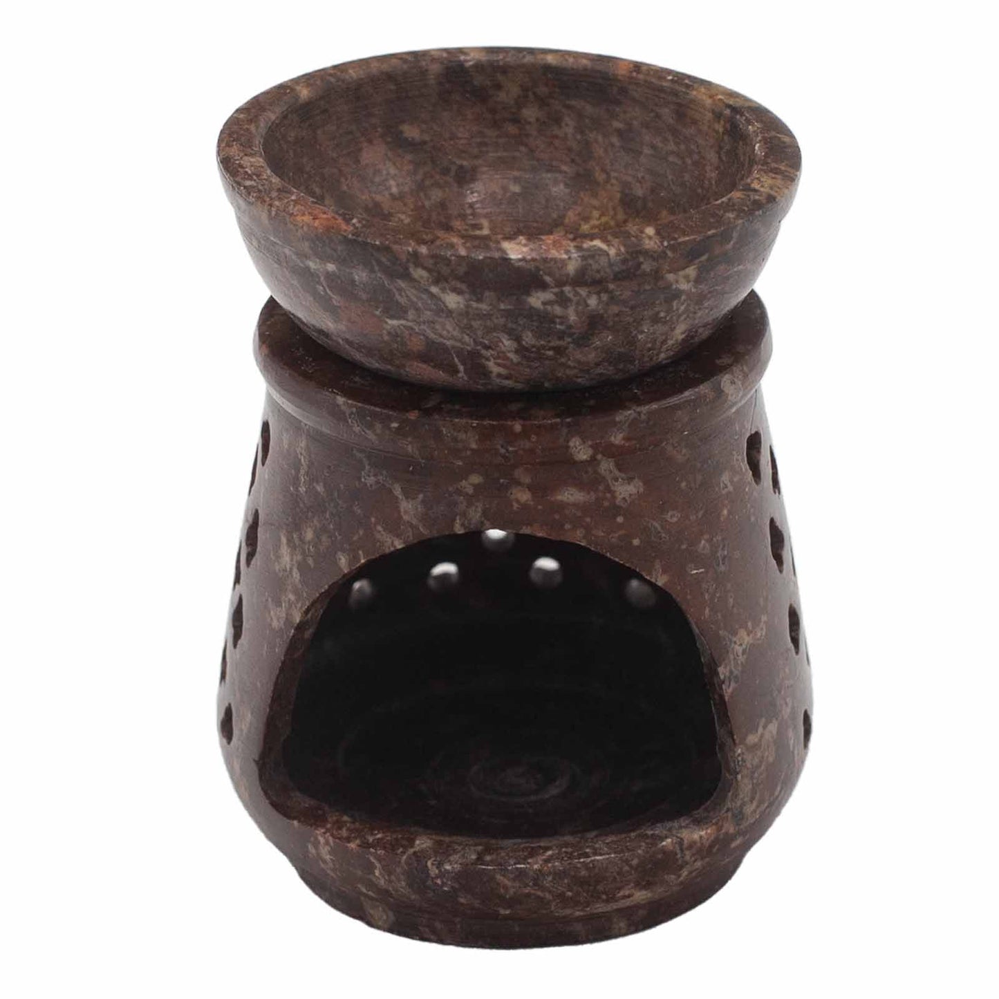 Kleiner Speckstein-Ölbrenner 8 cm - Klassisch