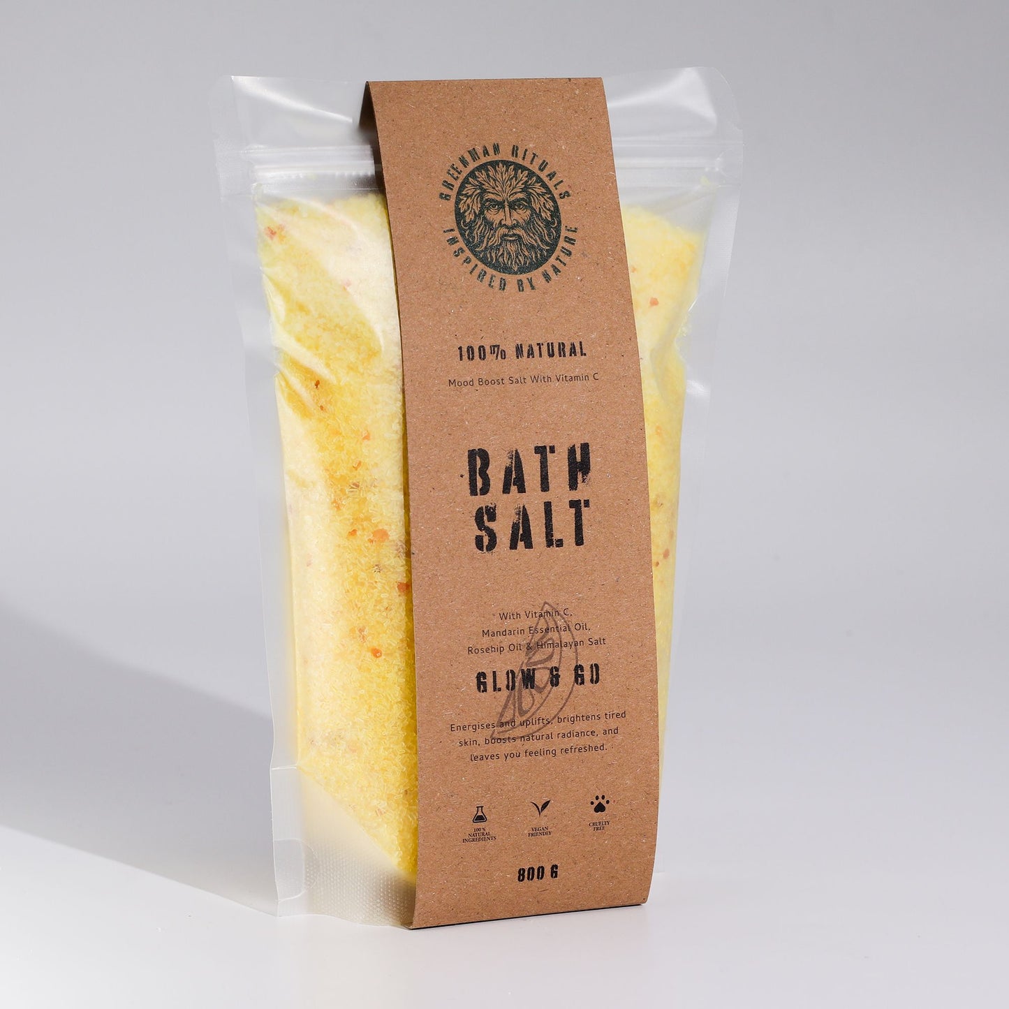 Greenman Rituals Vitamina C y Mandarina Sales de baño de Epsom – Glow & Go
