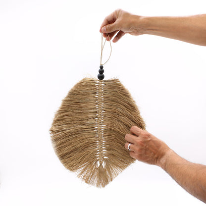 Colgante Hoja Raffa 35cm