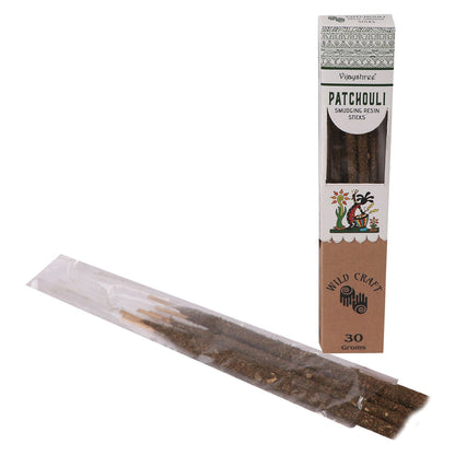 Varillas de resina para difuminar con pachulí dorado 30g (6 unidades)