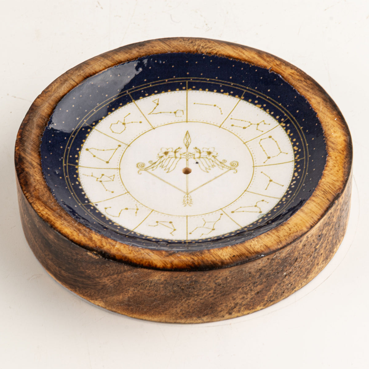 Mini cuenco y soporte para varitas de incienso Signo del Zodiaco – Sagitario