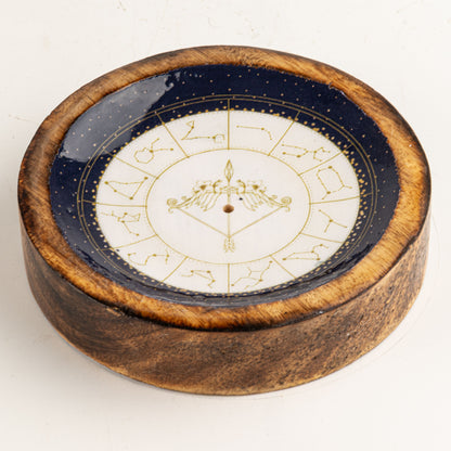 Mini cuenco y soporte para varitas de incienso Signo del Zodiaco – Sagitario