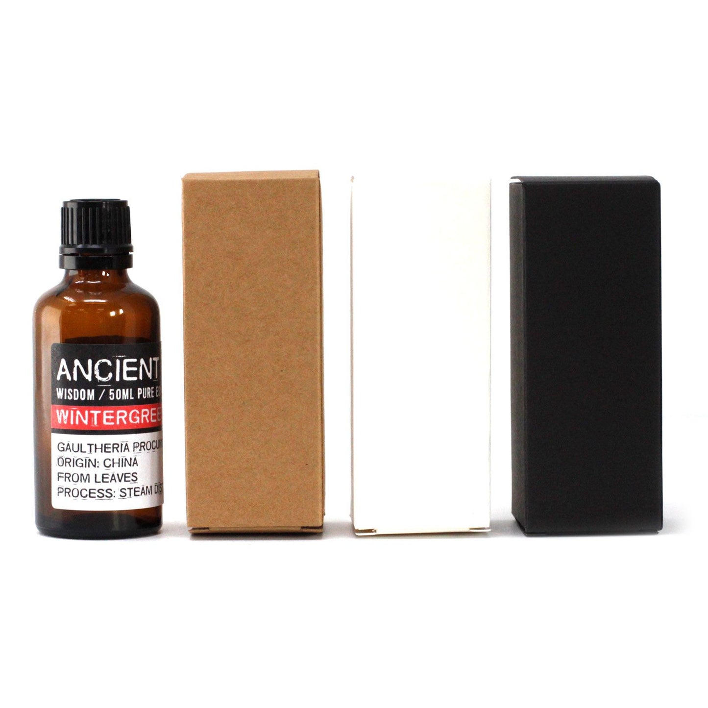 Caja para Botella Ámbar 50ml - Marrón