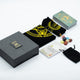 Gold- und türkisfarbenes Tarotkarten-Geschenkset