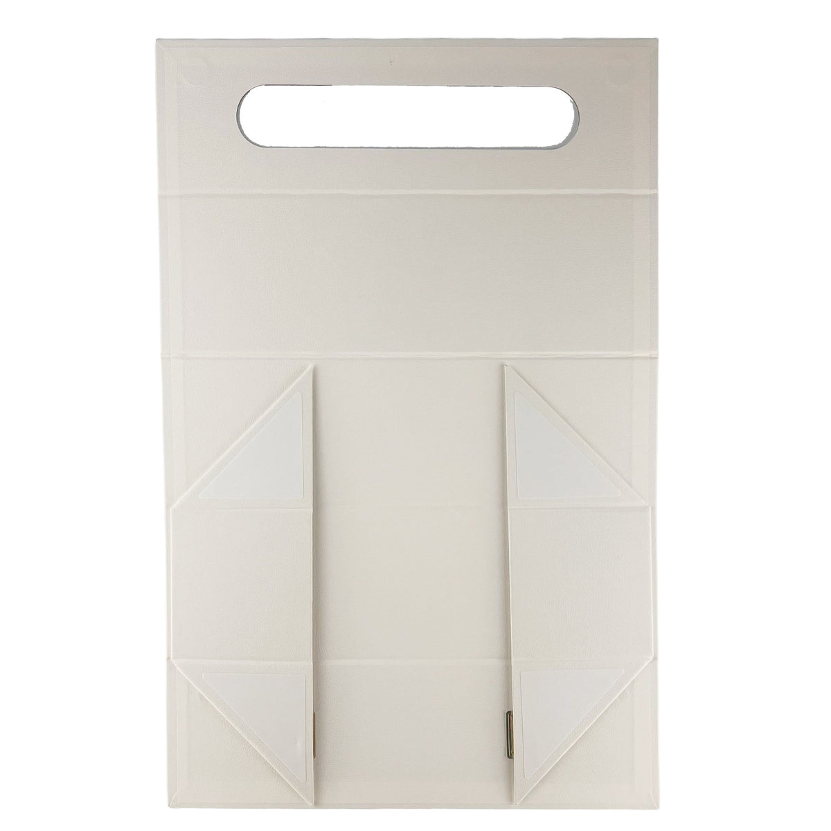 Caja de regalo plana - Forma de caja de vino (33.5x10x10.5 cm) - Blanco