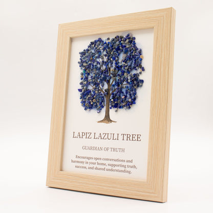 Imagen de piedra preciosa - Árbol de la Vida - Lapislázuli (20x14.7x1cm)