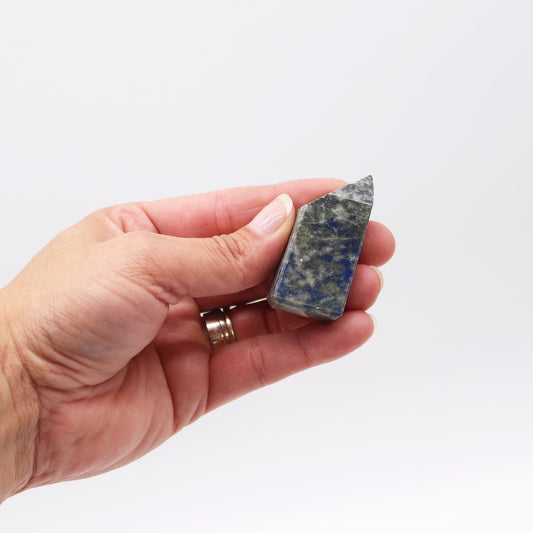 Puntas de piedra preciosa de aprox. 6 cm (0,5 kg) - Lapislázuli afgano