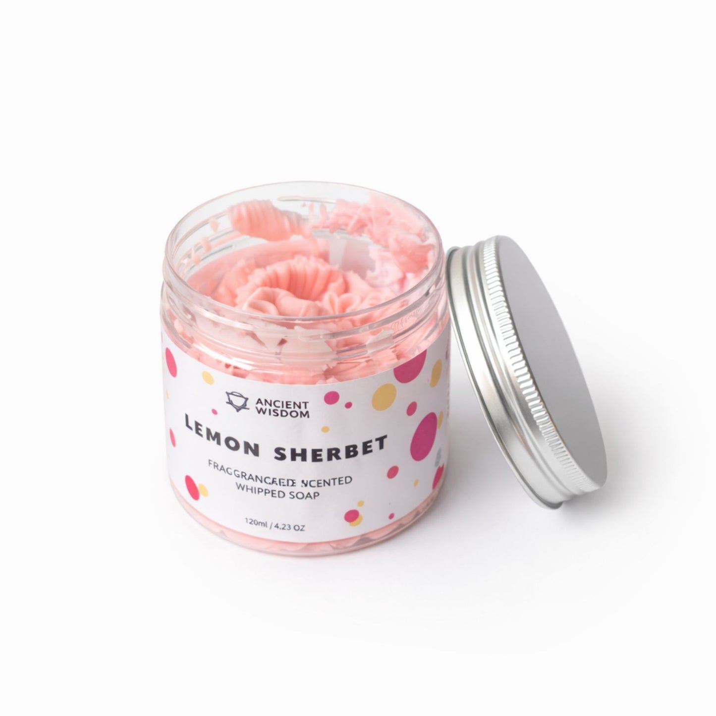 Jabón de crema batida de limonada rosa 120g
