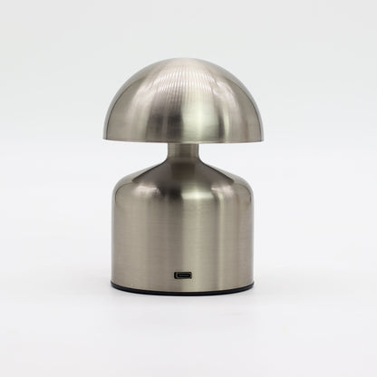 Lampe tactile - Dôme champignon argenté - USB (C) - Rechargeable (400 watts)