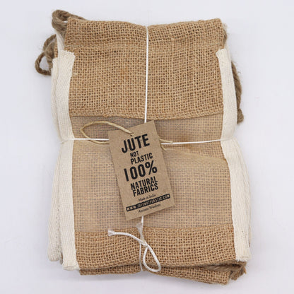 Bolsa Mediana Yute Lavada 21x15cm