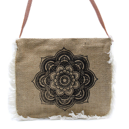 Bolso con flecos - Estampado Mandela