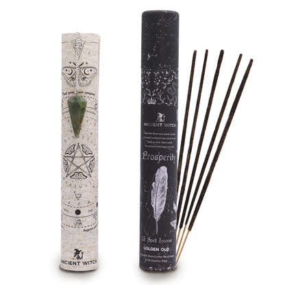 Encens de sorcière ancienne - Prospérité - Pendule en aventurine
