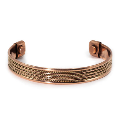 Bracelets à bande de cuivre et à motif magnétique (assortis)