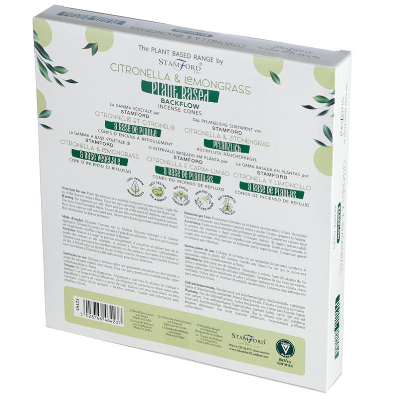 Cônes d'encens à reflux aux herbes - Citronnelle et citronnelle