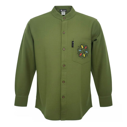 Nomad Sari Kathmandu Camisa - Verde Bosque - Grande