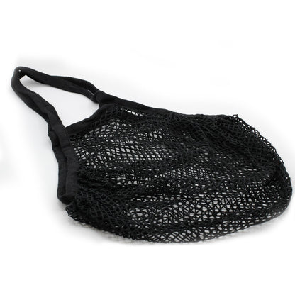 Bolsa de Malla de Algodón Puro - Negro