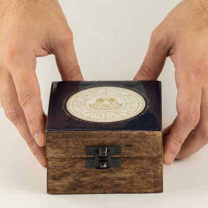 Pequeña caja esmaltada - Virgo