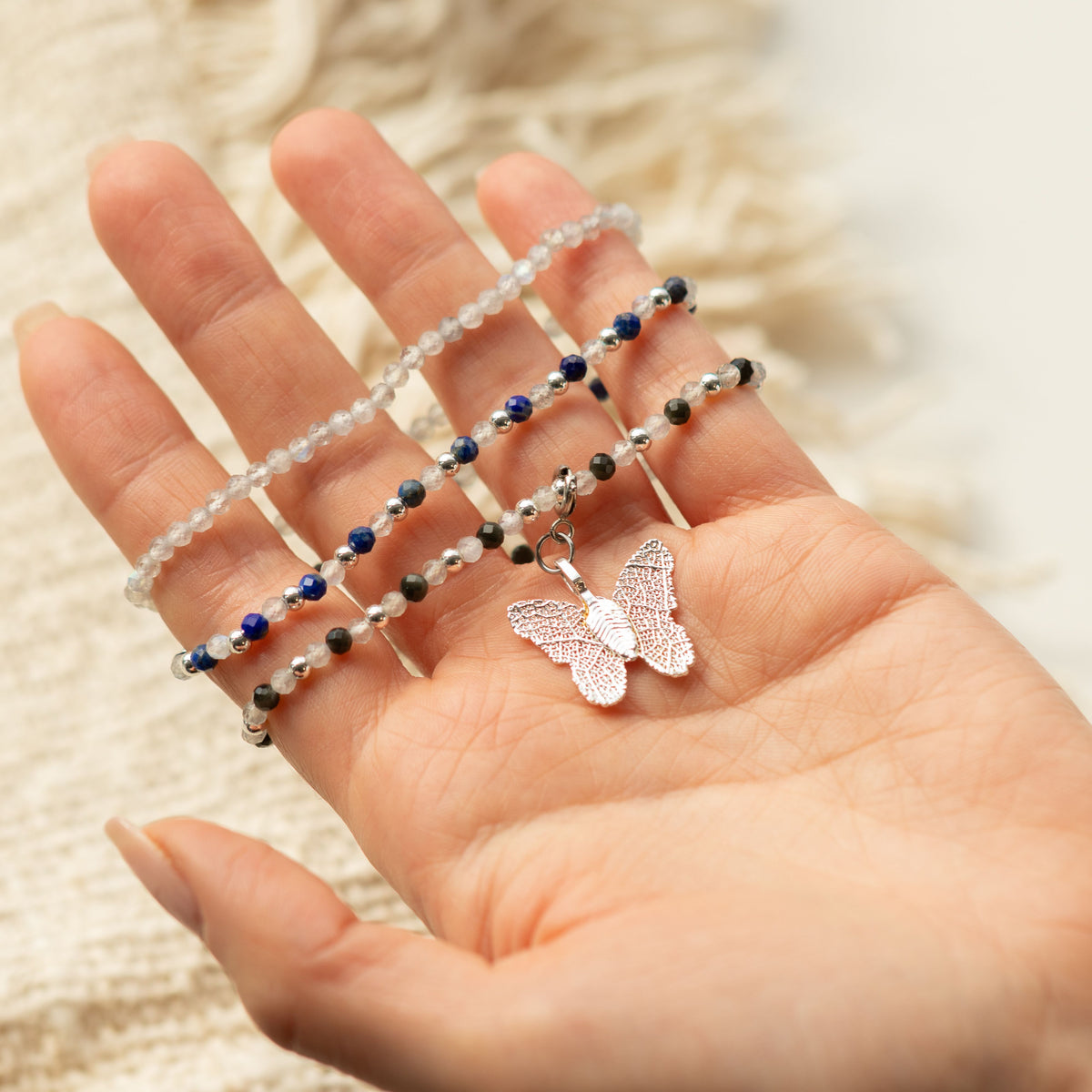 Nymph Spirit Conjunto de pulseras de gemas - Auroras boreales