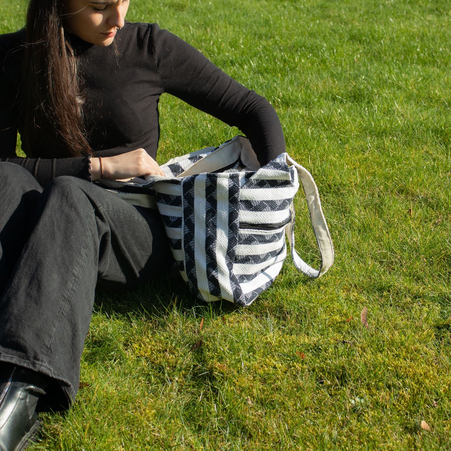 Sacs en jacquard naturel – Nomad Atlas – Sac de voyage Muse