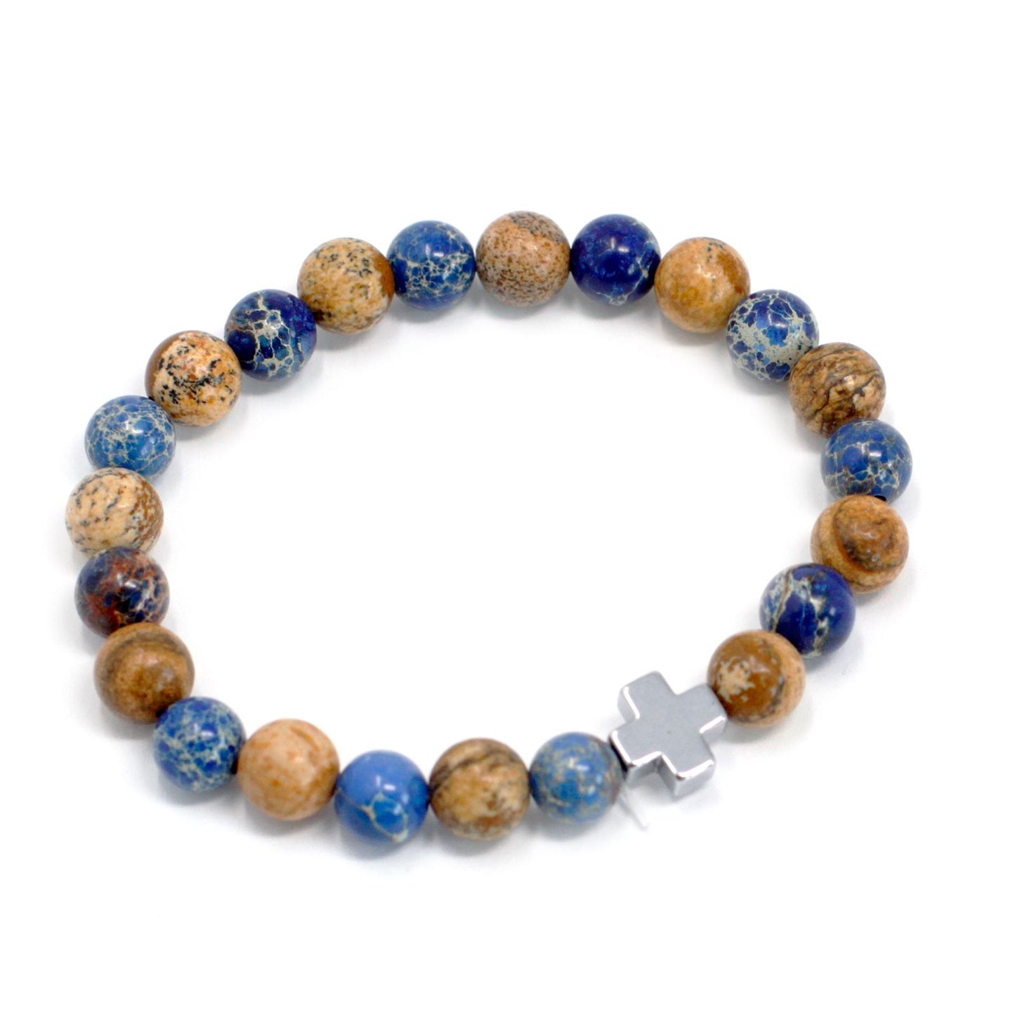 2 Edelsteinarmbänder - Regenbogen