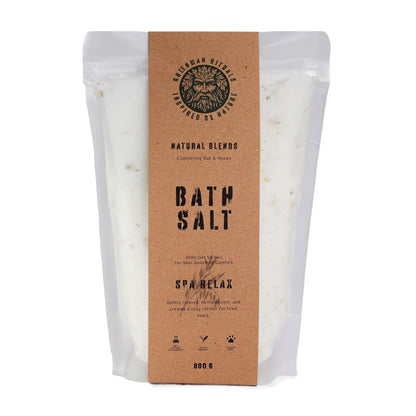 Sels de bain d'Epsom Greenman Rituals à l'avoine et au miel – Mélange spa relaxant
